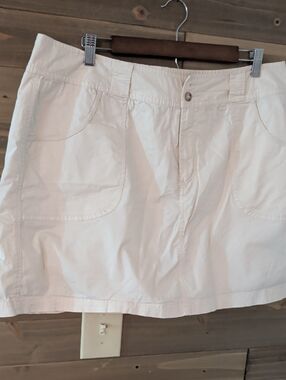 St. John's Bay Cream Stretch Cotton Skirt